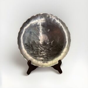 Wendell August Forge 1975 Annual Hanging Plate Hand Forged Vintage Read